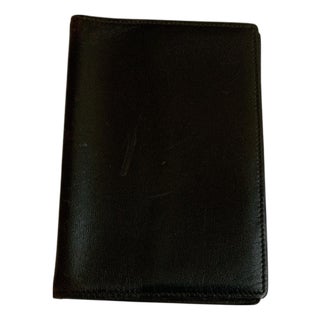 Hermes Black Leather Agenda Cover For Sale