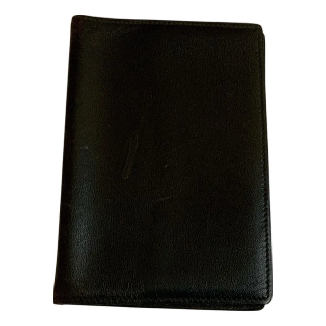 Hermes Black Leather Agenda Cover For Sale