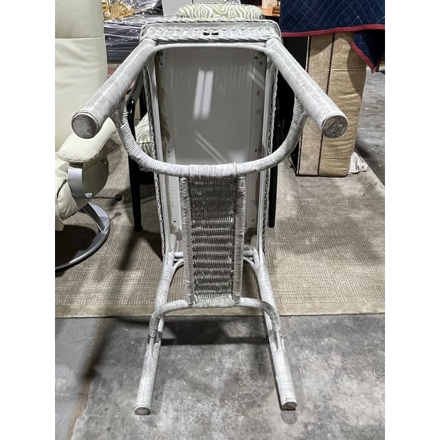 Antique Wicker Hall Table or Console For Sale In Tampa - Image 6 of 12