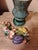 Shabby Chic Vintage Italian Majolica Fruit Spray Hand Made For Sale - Image 3 of 5