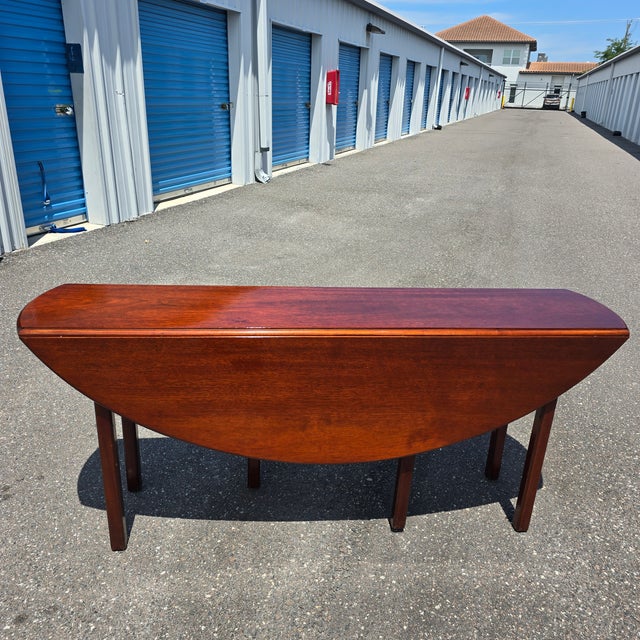 Vintage Italian B. Altman & Co. Drop-Leaf Dining Table - Mid-Century Modern For Sale - Image 4 of 9