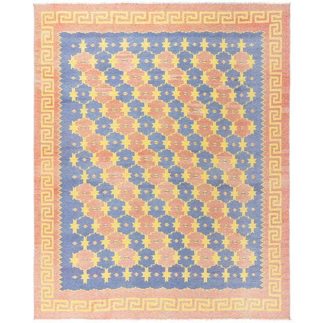 Doris Leslie Blau Vintage Indian Dhurrie Rug For Sale