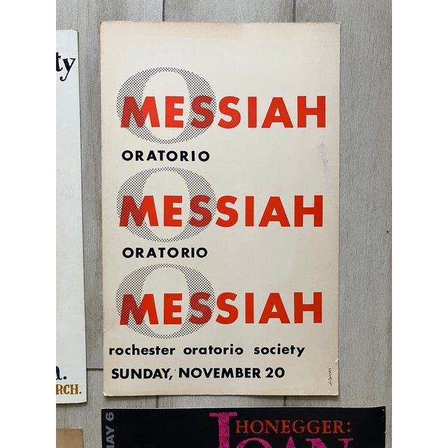 Lot of 4 Vintage Lobby Cards From Rochester Oratorio Society For Sale In Miami - Image 6 of 9