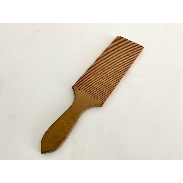 Vintage French Wooden Butter Paddle For Sale - Image 4 of 4