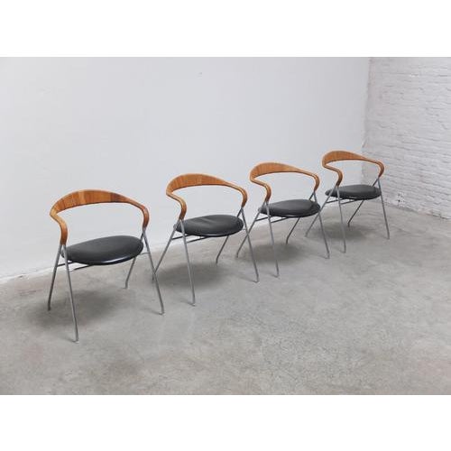 HE103 Chairs by Hans Eichenberger for Dietiker Swiss, 1955, Set of 4 For Sale - Image 3 of 18