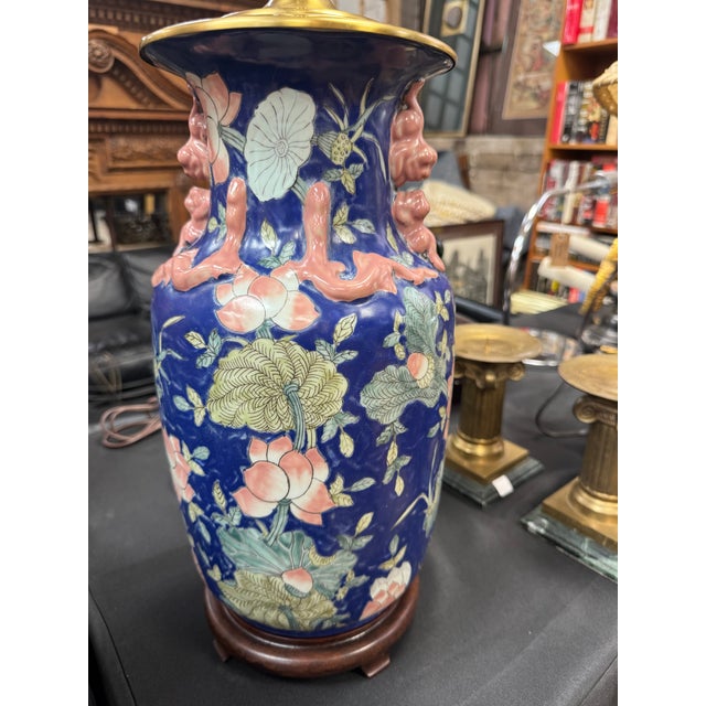 Chinoiserie Kaiser Kuhn 1960s Vintage Chinoiserie Lamp Pair For Sale - Image 3 of 5