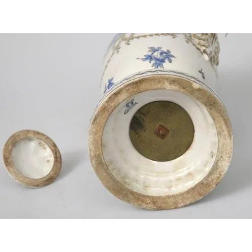 Porcelain Vase with Lid For Sale - Image 5 of 6