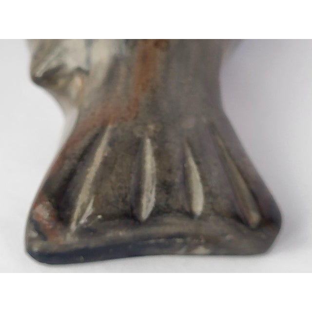 Stone Mid 20th Century Carved Soapstone Walrus With Tusks Inuit Aleut Eskimo Canada Alaska Washington For Sale - Image 7 of 8