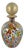 Millefiori Murano Glass Bottle with Gold Leaf and Murrine from Gambaro & Poggi, 1970s For Sale