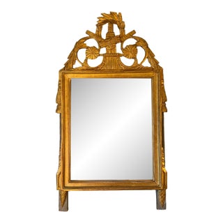 18th Century French Gilt Marriage Mirror For Sale