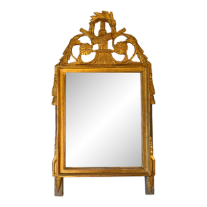 18th Century French Gilt Marriage Mirror