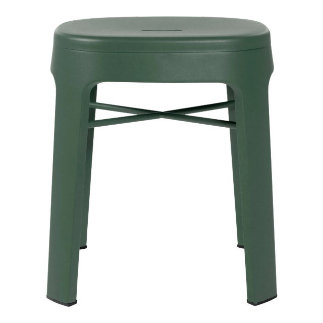 RS Barcelona Ombra Indoor/Outdoor Low Stool, Green For Sale