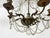 Louis XVI Glass Chandelier with Pearl Garland and Painted Sheet Metal For Sale - Image 12 of 18