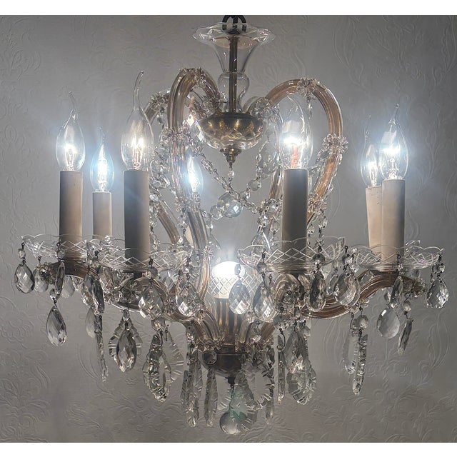 Vintage Italian Maria Theresa Chandelier, 1940s For Sale - Image 16 of 18