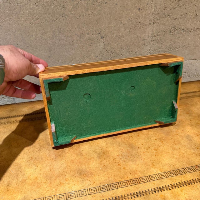 Antique Mahogany Jewelry or Trinket Box Mid Century Modern Studio Craft For Sale - Image 4 of 11