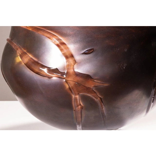 Late 20th Century Late 20th Century Contemporary Modern David Helm Hand Blown Glass Bowl For Sale - Image 5 of 8