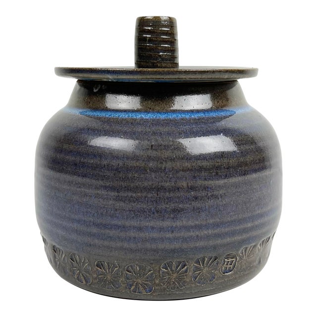 Ted Halpern Ceramic Stoneware Lidded Jar For Sale