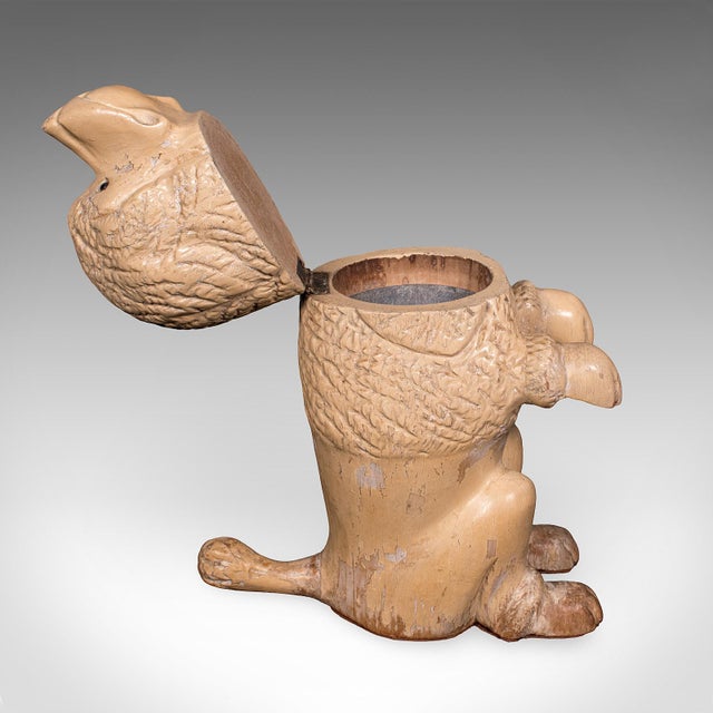 1900 - 1909 Antique Poodle Tobacco Jar, English, Fruitwood, Dog, Treen, Figural, Edwardian For Sale - Image 5 of 12