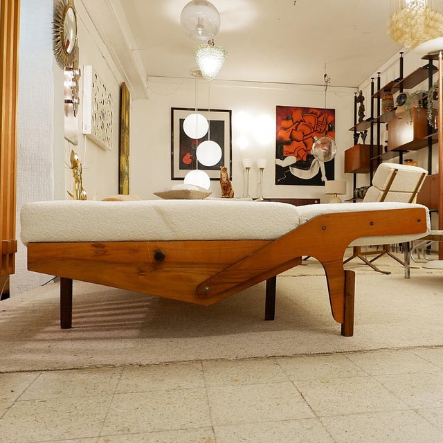 1970s Mid-Century Convertible Sofa from Opp Drevovyroba, 1970s For Sale - Image 5 of 10