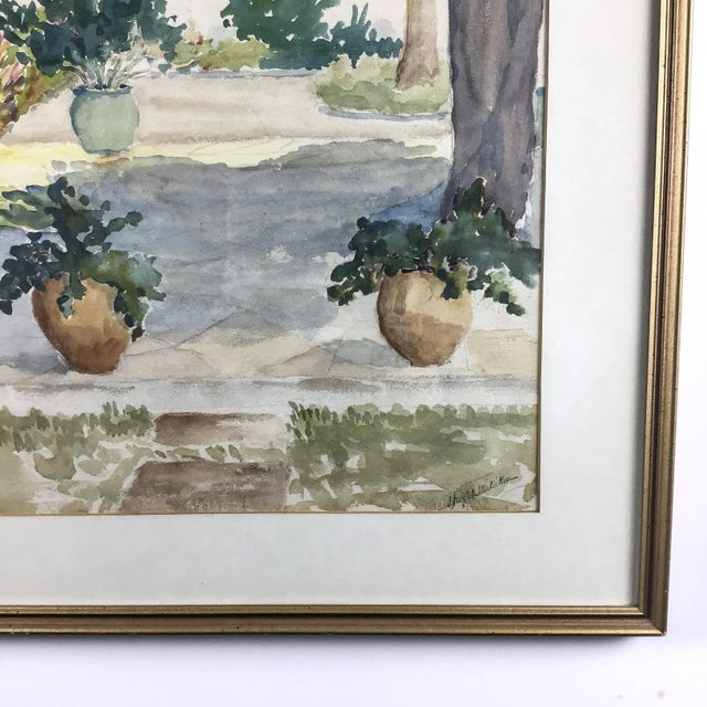 1960’s Original Watercolor Framed Painting For Sale In Portland, ME - Image 6 of 13