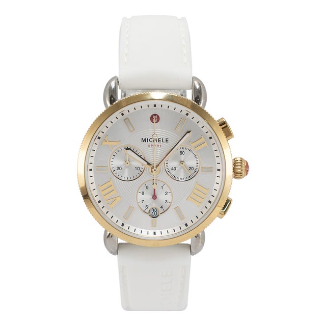 Ladies Michele by Fossil Sport Sail 38mm Mww01p000017 Silver Dial Quartz Watch For Sale