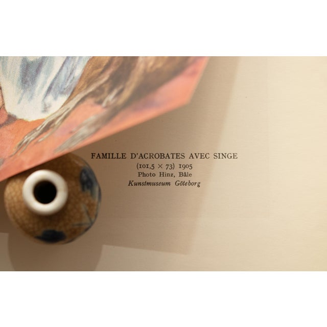 Cornflower Blue 1948 After Pablo Picasso "The Acrobat's Family With a Monkey", First Edition Offset Lithograph For Sale - Image 8 of 11