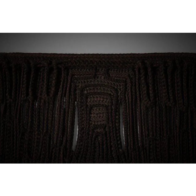 Textured wall tapestry by Annet Gaaikema (1944), The Netherlands 1970s. This specific work of Gaaikema shows an...