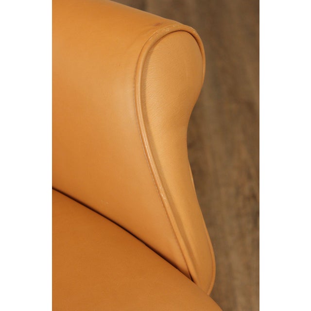 Leathercraft Tufted Leather Executive Office Armchair For Sale - Image 10 of 18