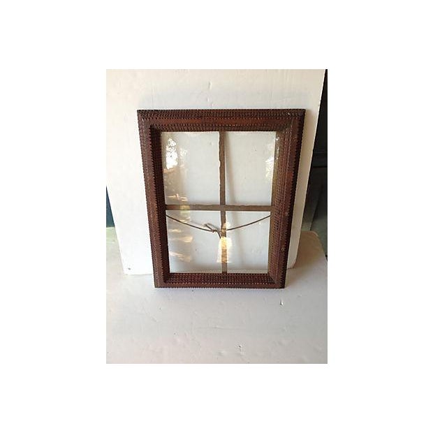 Antique Tramp Art Window Pane Frame Chairish