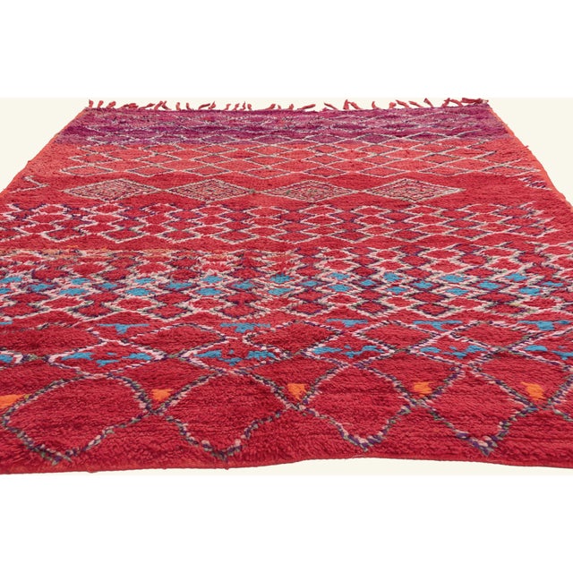 Tribal Vintage Beni M'Guild Moroccan Rug, 06'02 X 08'11 For Sale - Image 3 of 10