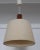 Teak Ceiling Lamp with Beige Wool Shade, 1970s, in Good conditions. Designed 1970 to 1979 European Plug (up to 250V).The...