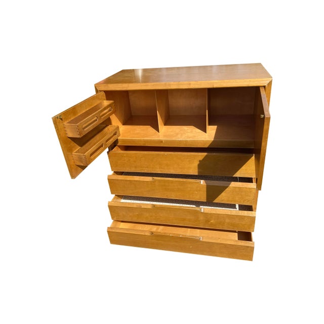 1960s Vintage Edmond Spence Swedish Tall Highboy Dresser in Mid Century Modern Style For Sale - Image 5 of 8