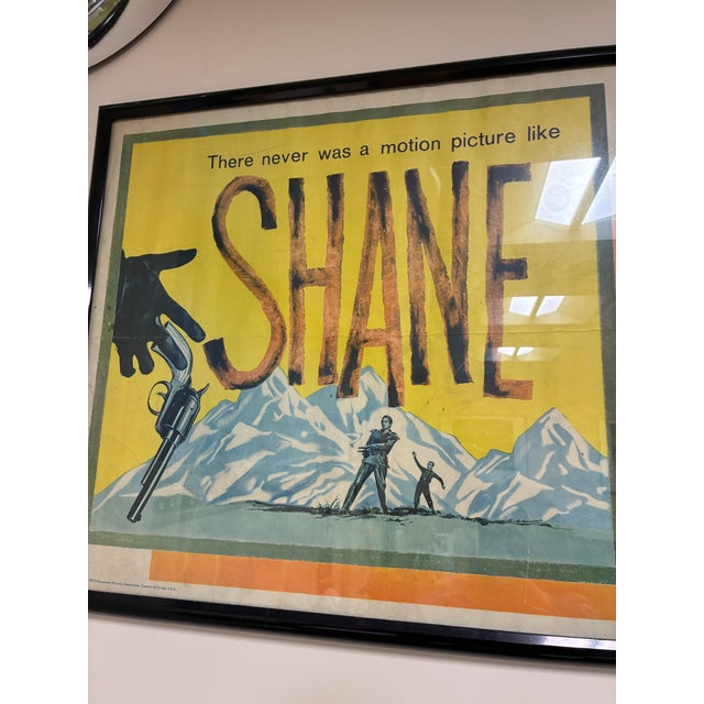 1950s 1950s Shane Framed Movie Poster For Sale - Image 5 of 10