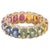 Natural Oval Cut Rainbow Sapphire and Diamond Eternity Band in 14K/18K Gold STONE DETAILS : ✦ Stone: Rainbow Sapphire &...