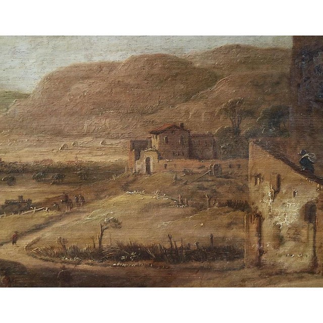 Daniel Van Heil, Landscape of Upper Lazio, 1600s, Oil on Board For Sale - Image 7 of 10