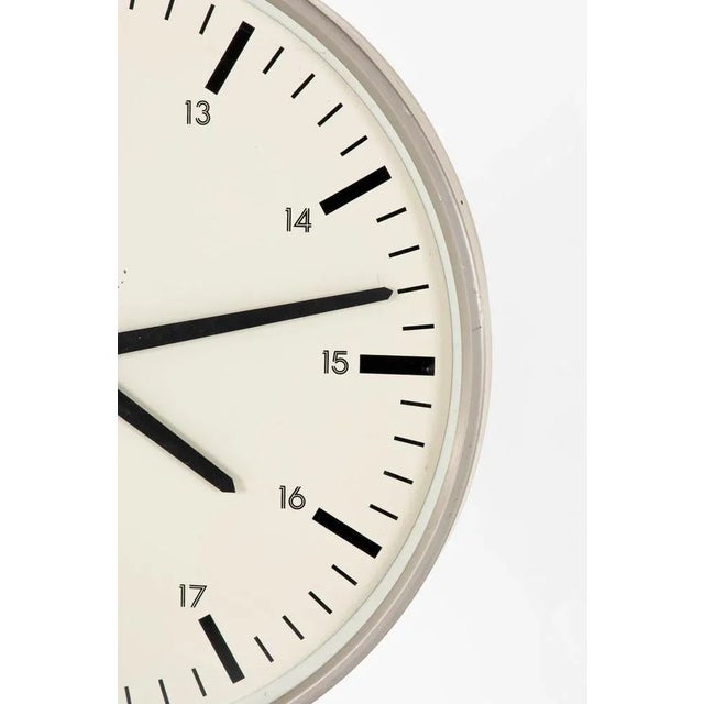 Cream Large Vintage Clock, 1960s For Sale - Image 8 of 11
