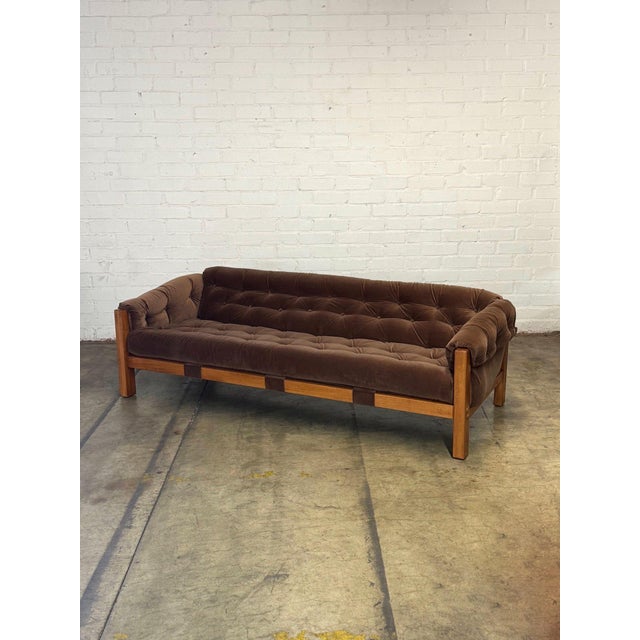 Osasco Sofa in Pecan Velvet For Sale - Image 9 of 12