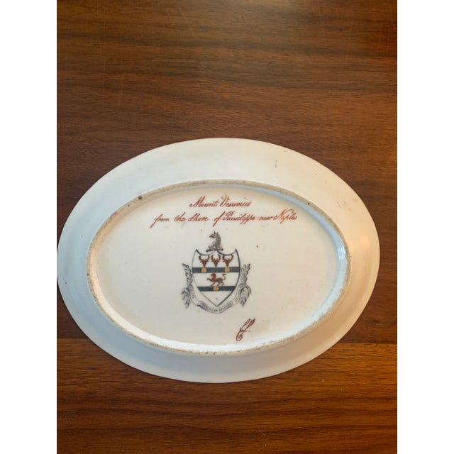 Ceramic Pair of Antique Late 19th Century Hand-Painted Dishes For Sale - Image 7 of 8