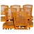 Elegant Set of 6 Vintage Cane Dining Chairs - Style Louis XV from the 60s Solid wood Chairs - Traditional French Design-...
