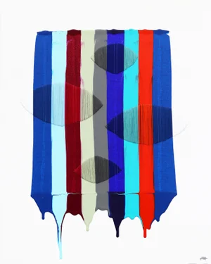 "Fils I Colors Dcxiii" Original Artwork by Raul De La Torre