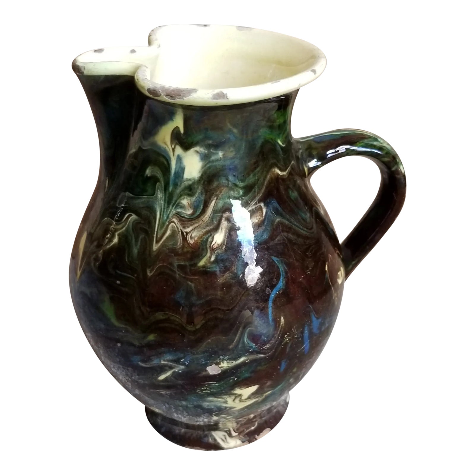 Antique French Jasper Pitcher | Chairish