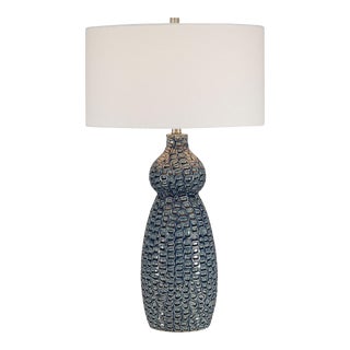 Holloway Cobalt Blue Table Lamp For Sale