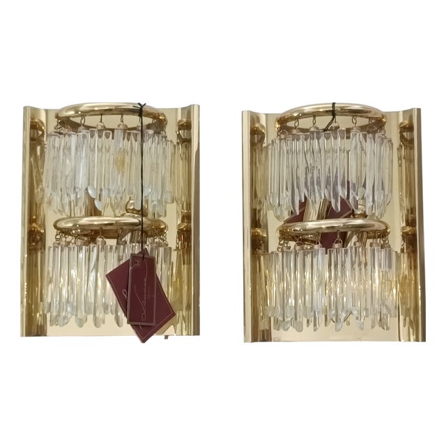 Wall Lights from Lumica, 1970s, Set of 2 For Sale