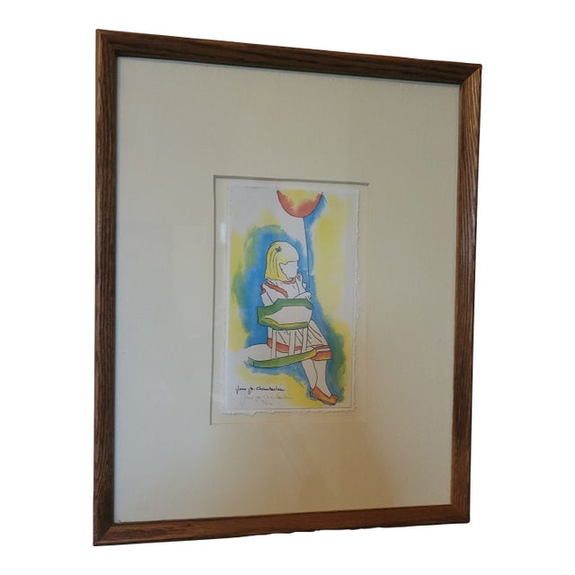 Abstract Geometric, Limited Edition Print by Jane F. Chamberlain For Sale