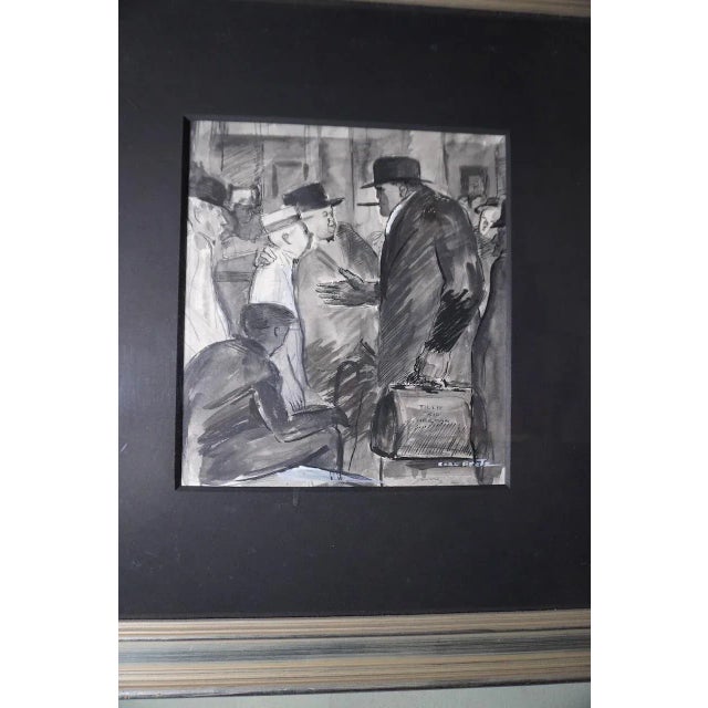 American Carl Hugo Beetz, Tillie 'Kid' Herman, Placarded Street Scene Outside Boxing Arena For Sale - Image 3 of 6