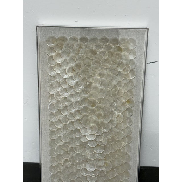 Contemporary Restoration Hardware Capiz Shell Art Panel For Sale - Image 3 of 12