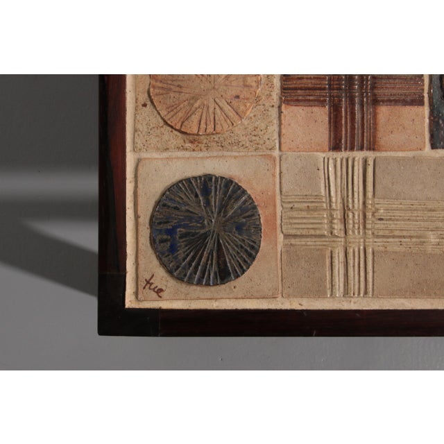 Brown Tue Poulsen Square Tile Top Coffee Table of Wengé by Erik Wørts Denmark 1960s For Sale - Image 8 of 10