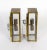 Mid 20th Century Patinated Brass Rectangle Box Sconces With Seeded Glass - a Pair For Sale In San Francisco - Image 6 of 12