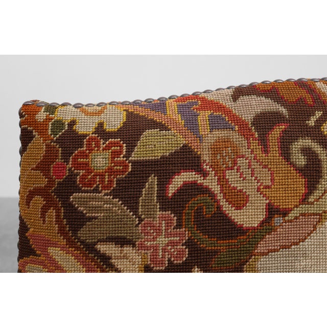 Louis XV Carved Walnut Armchair with Needlepoint Upholstery, France, 1900 For Sale - Image 14 of 18