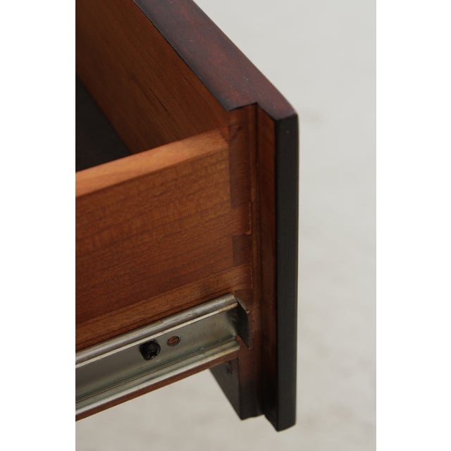 Brown Ethan Allen Cherry Demilune Four-Door Buffet Sideboard For Sale - Image 8 of 16